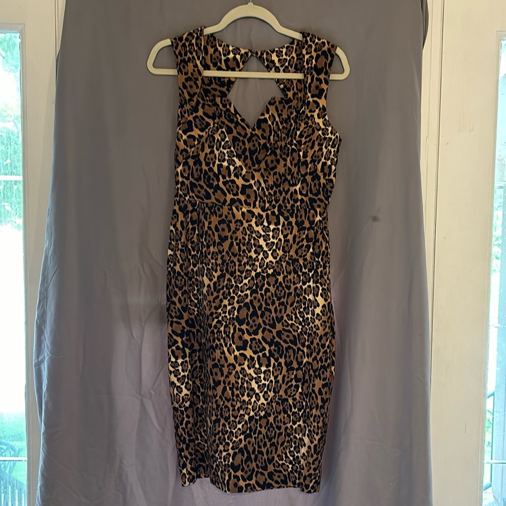 Women’s Leopard Print Medium Dress